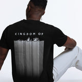 crew neck collar Black & White cotton Tshirt Fadeout 