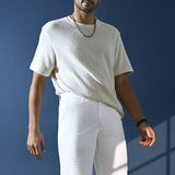 White Cotton Stretch Shorts - Stroll