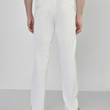 Stride White Cotton Stretch Chinos