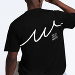 Slate Black & White Monogram Oversized T-Shirt