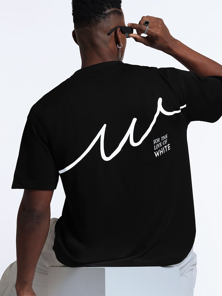 Oversized Black crewneck t shirt