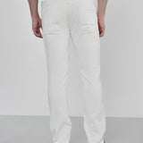 Cotton-Stretch White Jeans - Saunter