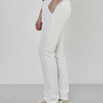 Stride White Cotton Stretch Chinos