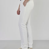 Stride White Cotton Stretch Chinos
