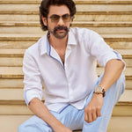 Amalfi White Relaxed Fit Linen Shirt