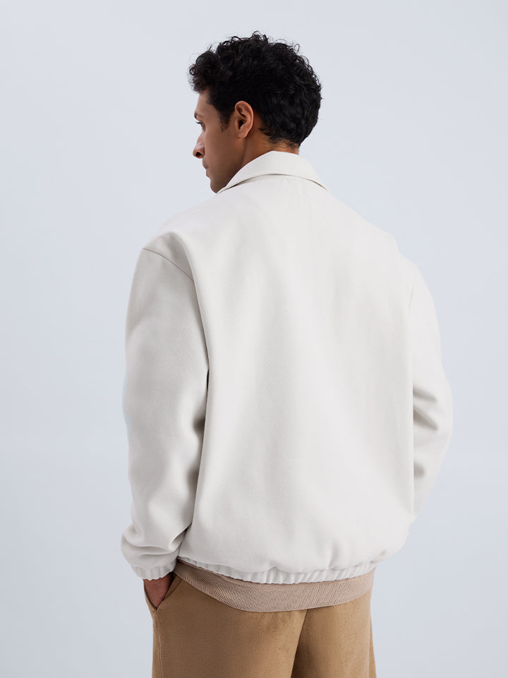 Oversized Full Zipper Jacket - Arctique