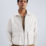Oversized Full Zipper Jacket - Arctique