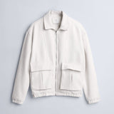 Oversized Full Zipper Jacket - Arctique