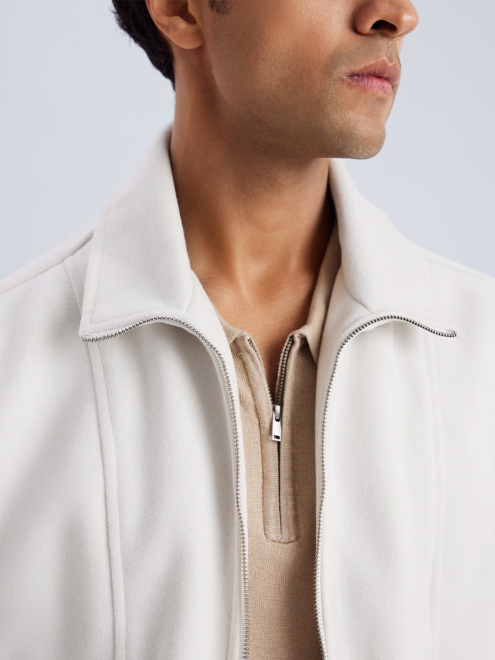 Oversized Full Zipper Jacket - Arctique