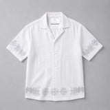 Mykonos 100% Cotton Embroidered Shirt