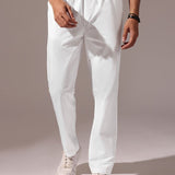 Men’s 100% Cotton White Joggers