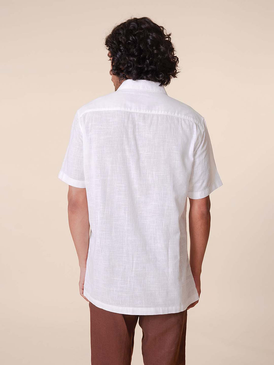 American Placket Classic White Shirt - Nityam