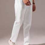 Men’s 100% Cotton White Joggers