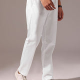 Men’s 100% Cotton White Joggers