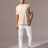 Men’s 100% Cotton White Joggers