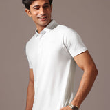 White Supima Cotton Polo T-Shirt