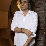 Cotton-Linen Hooded Shirt - Cocoon