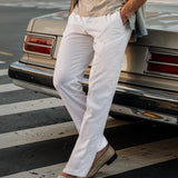 White Stretch Cotton Men’s Chinos