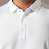 White Supima Cotton Polo T-Shirt