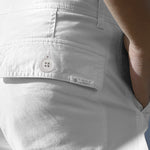 Downtown White 6-Pocket Cargo Shorts