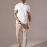 White Supima Cotton Polo T-Shirt