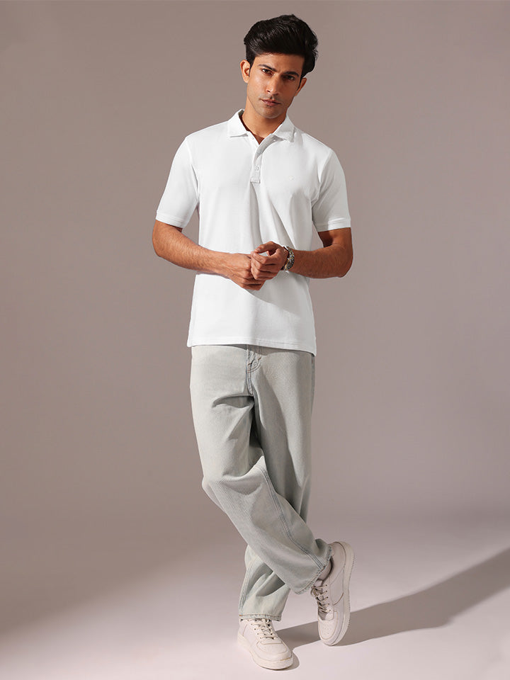 100% Supima Cotton Pique Knit Polo - Repose