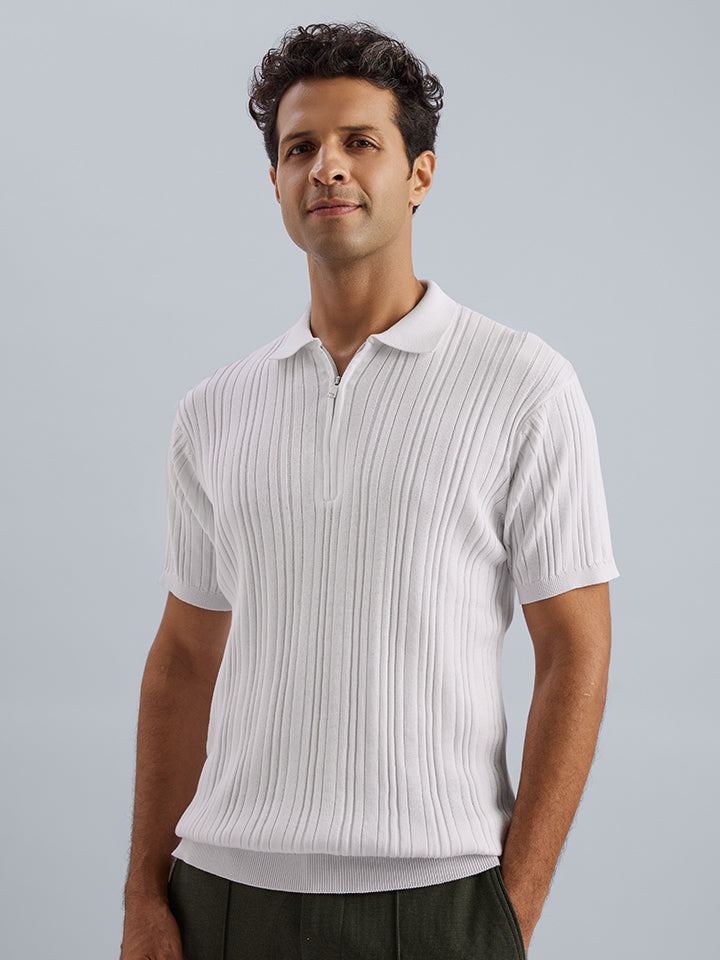 Cotton Flat Knit Polo - Ascend