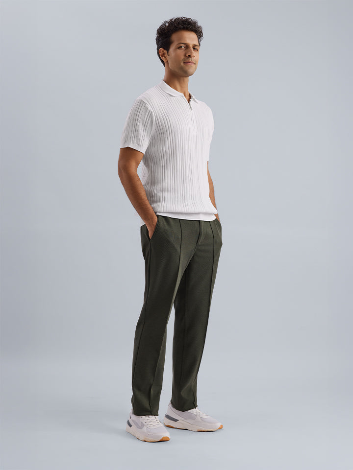 Cotton Flat Knit Polo - Ascend