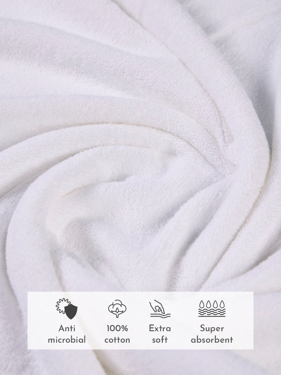 100% Cotton Spa-like 450 GSM Bath Towel - Snowy