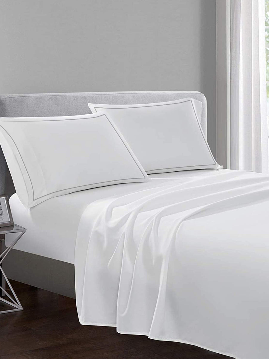 100% Cotton 400 Thread Count King Size Bed Linen Set - Luxe