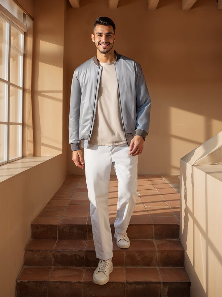 Men’s 100% Cotton White Joggers