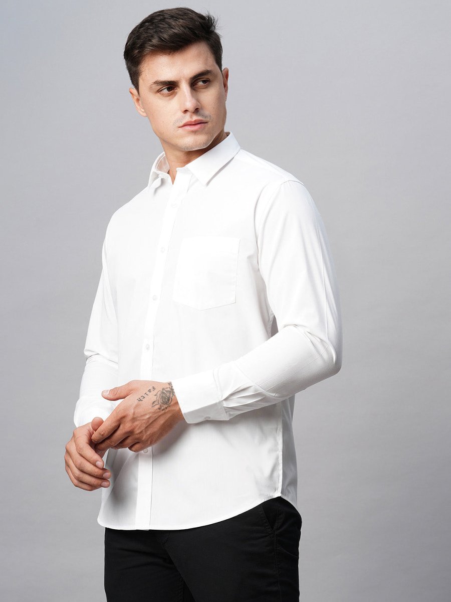 Regular Fiit White Shirt - Pristine (Pack of 3)