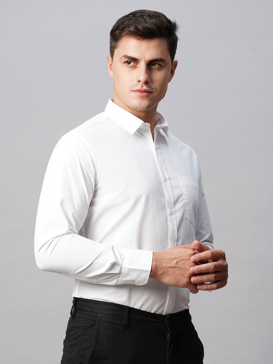 Regular Fit White Shirt - Pristine (Pack of 2)