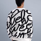 Jacquard Knitted Oversized Sweater - Cascade