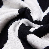 Jacquard Knitted Oversized Sweater - Cascade