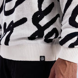 Jacquard Knitted Oversized Sweater - Cascade