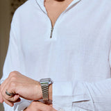 Cotton-Linen Hooded Shirt - Cocoon