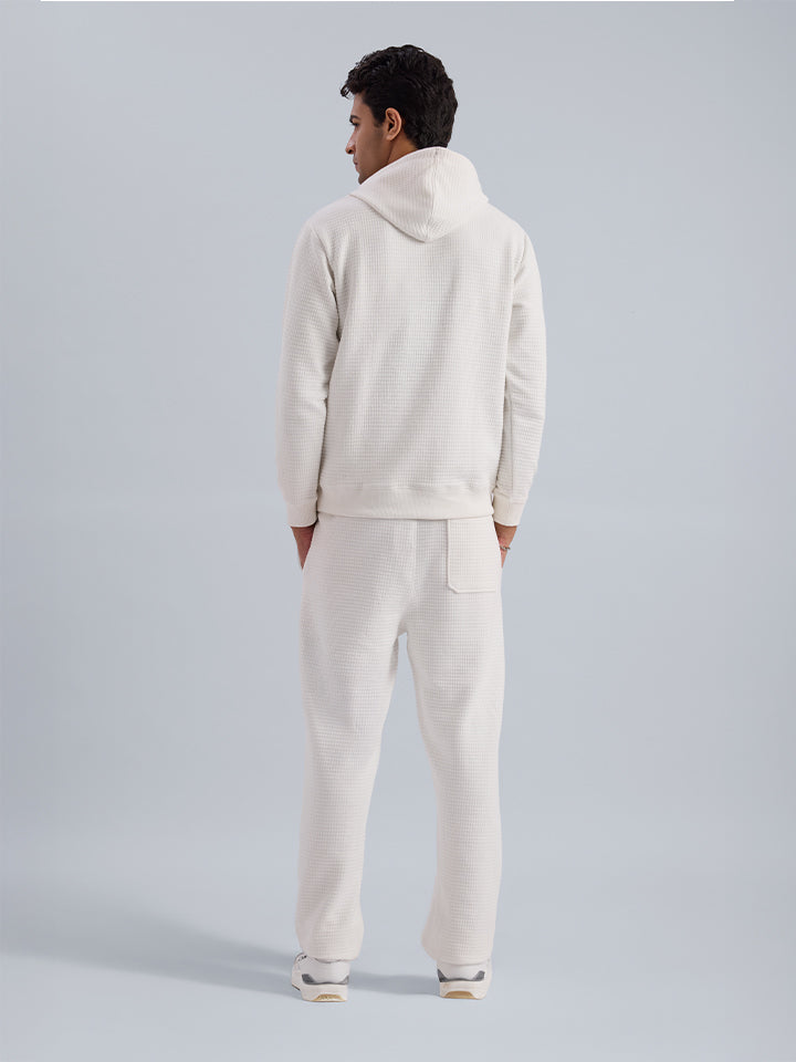 Waffle Knitted Joggers - Cove