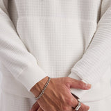 Waffle Knitted Sweatshirt - Nest