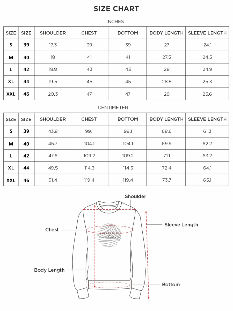 White Full-Sleeve Cotton Crew Neck T-Shirt - Emblem