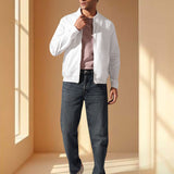 Cotton Zip-through Jacket - Enclave