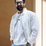 Cotton Zip-through Jacket - Enclave