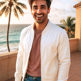 Cotton Zip-through Jacket - Enclave