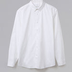 Everyday White Cotton Cutaway Collar Shirt
