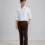 Everyday White Cotton Cutaway Collar Shirt