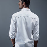 Cotton Twill Biker Shirt - Caravan