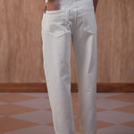 Cloudwalk White Distressed Regular Denim