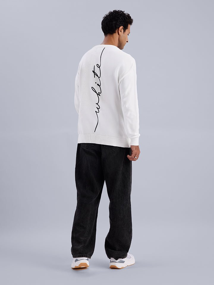Single-jersey Knitted Oversized Sweater - Imprint