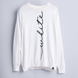 Single-Jersey Knitted Oversized Sweater - Imprint