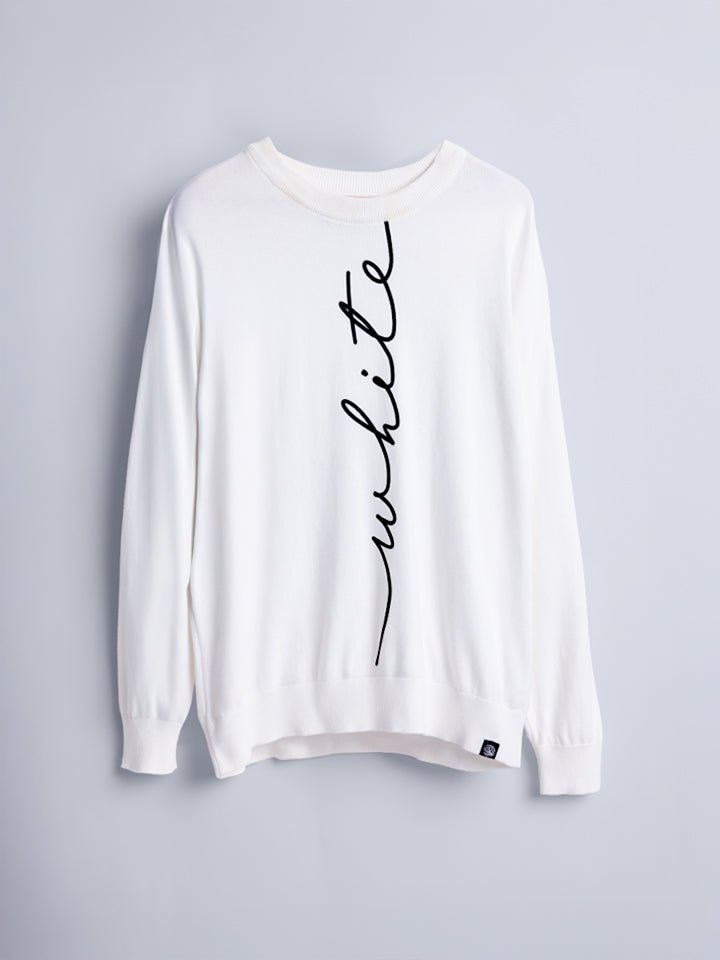 Single-jersey Knitted Oversized Sweater - Imprint